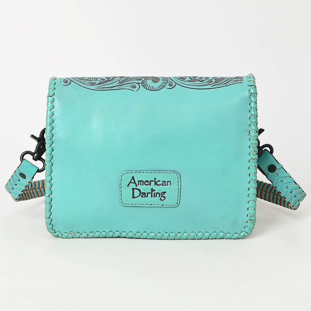 American Darling Crossbody Hand Tooled Genuine Leather