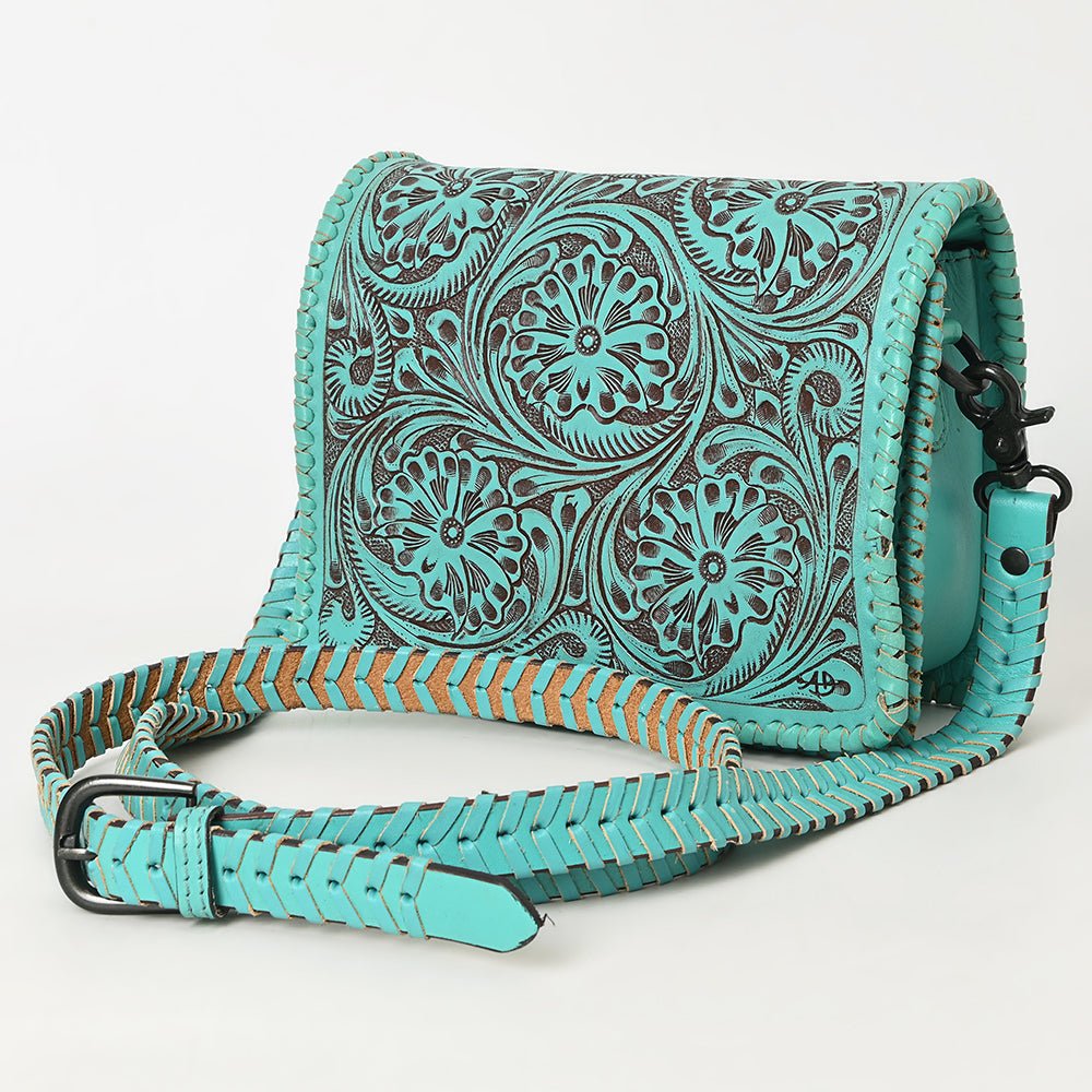 American Darling Crossbody Hand Tooled Genuine Leather