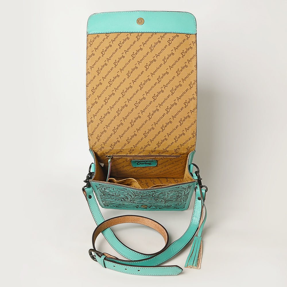 American Darling Hand Tooled Genuine Leather
