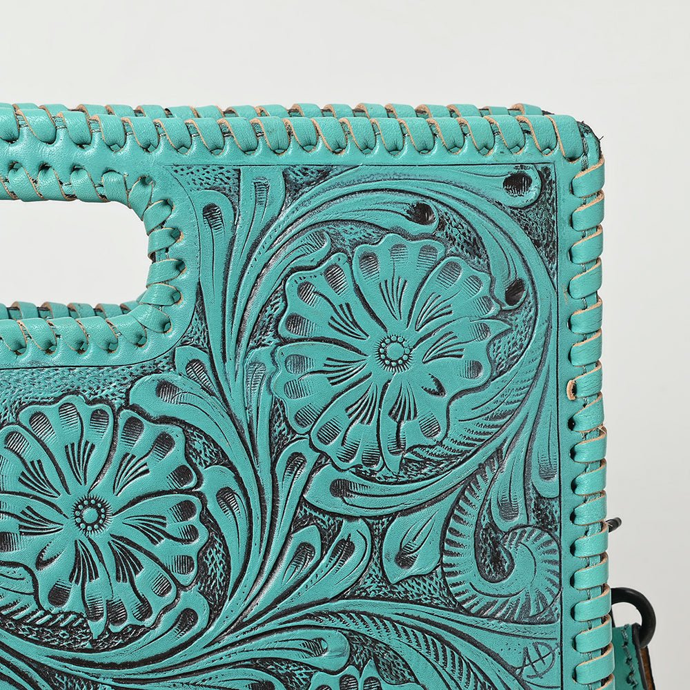 American Darling Clutch Hand Tooled Genuine Leather