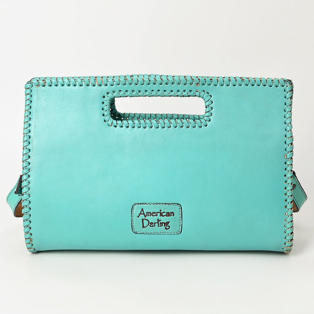 American Darling Clutch Hand Tooled Genuine Leather