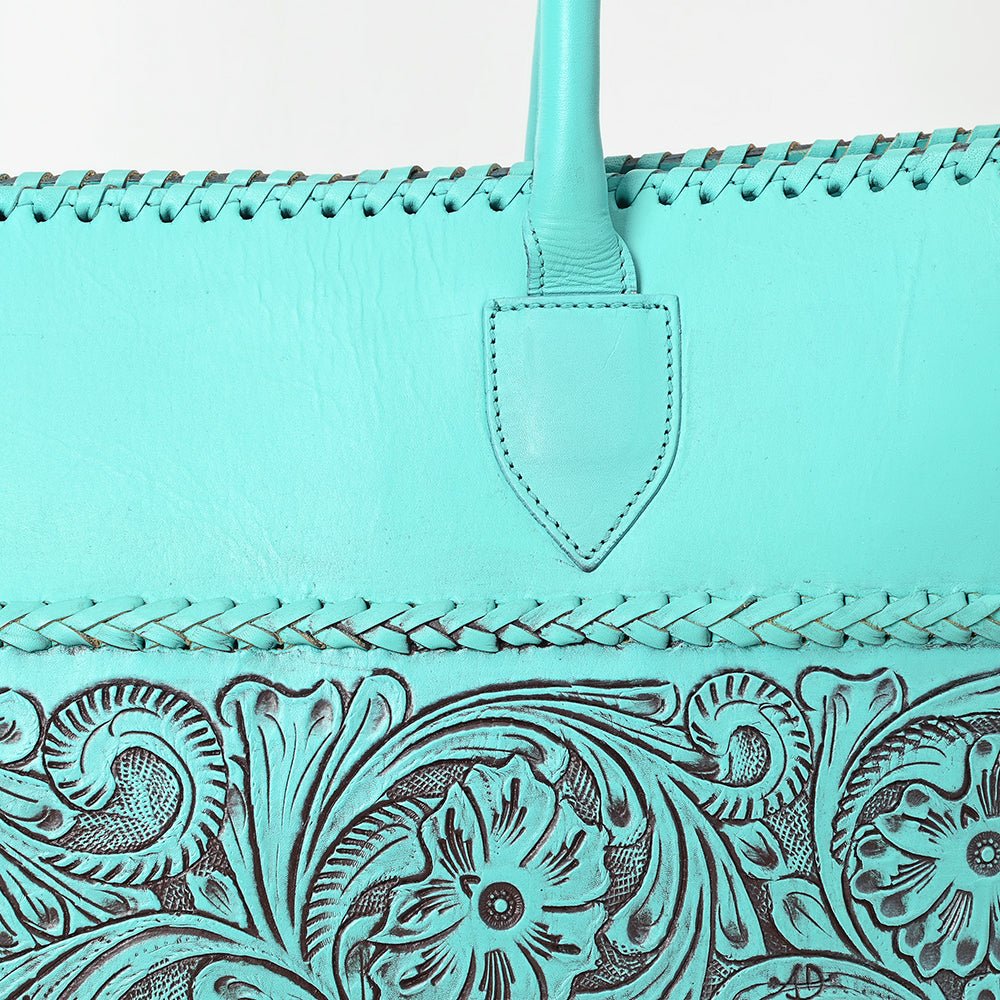 American Darling Tote Hand Tooled Genuine Leather