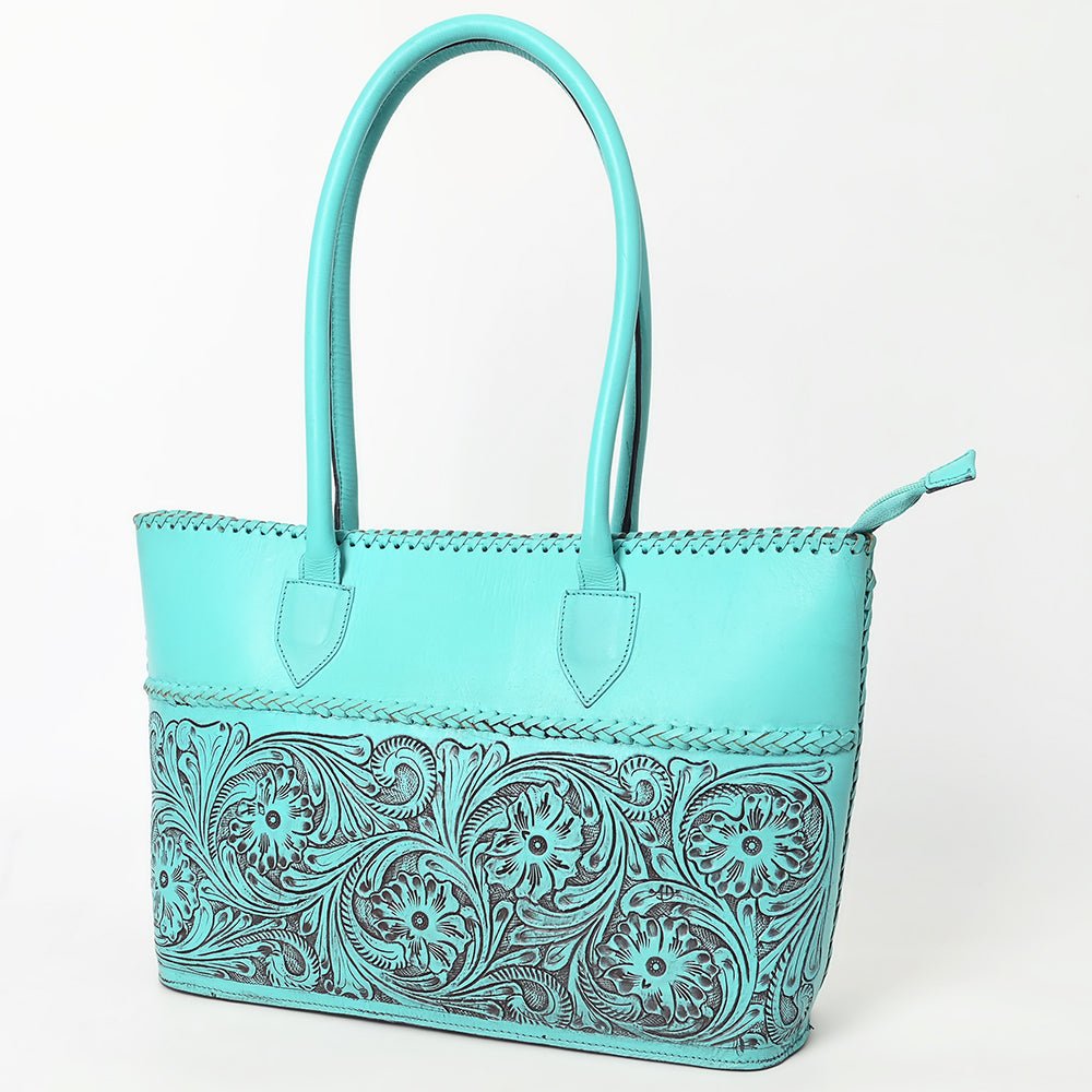 American Darling Tote Hand Tooled Genuine Leather
