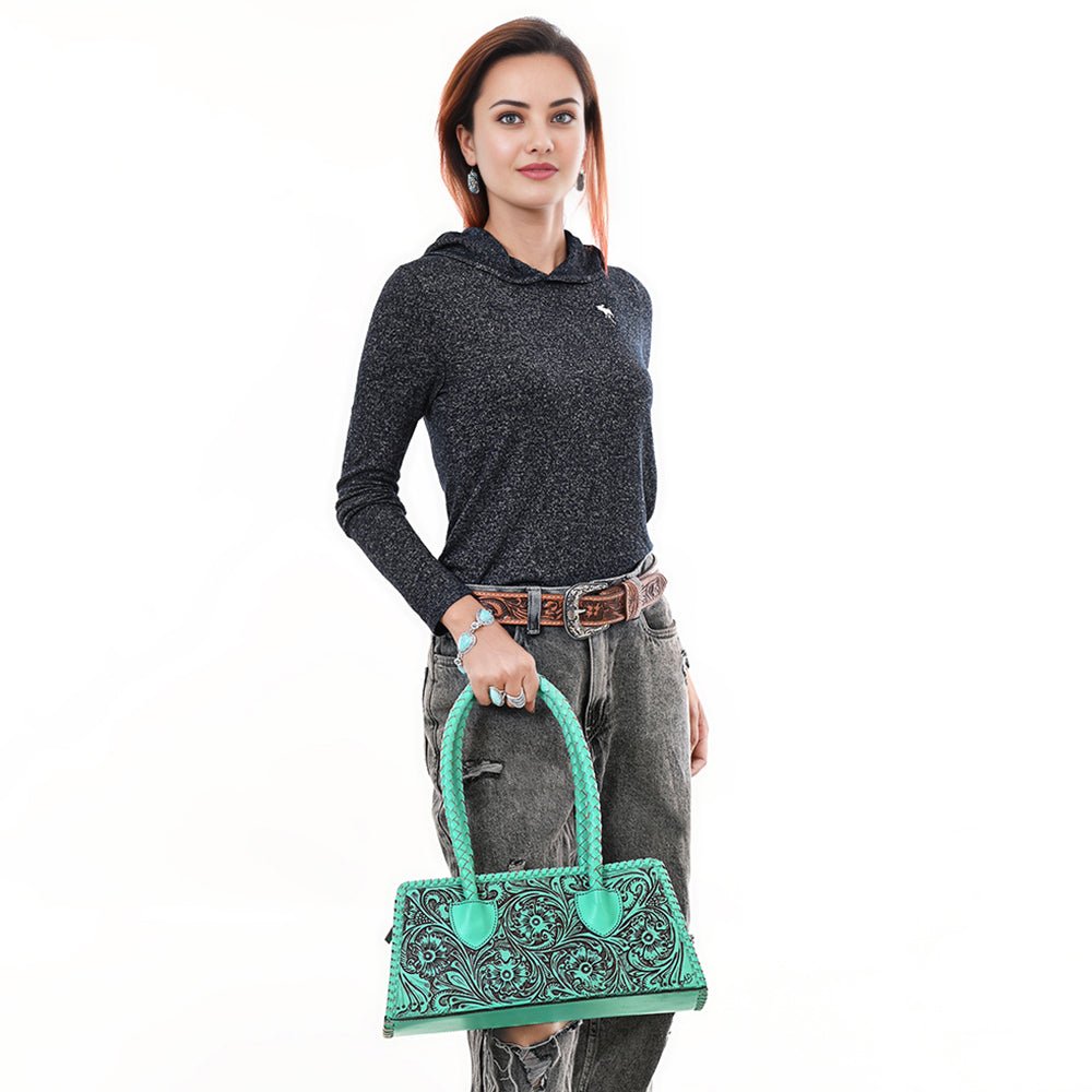 American Darling Hand Tooled Genuine Leather