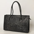 Ohlay Tote Hand Tooled Genuine Leather