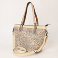 OHLAY Hand-Tooled Leather Tote