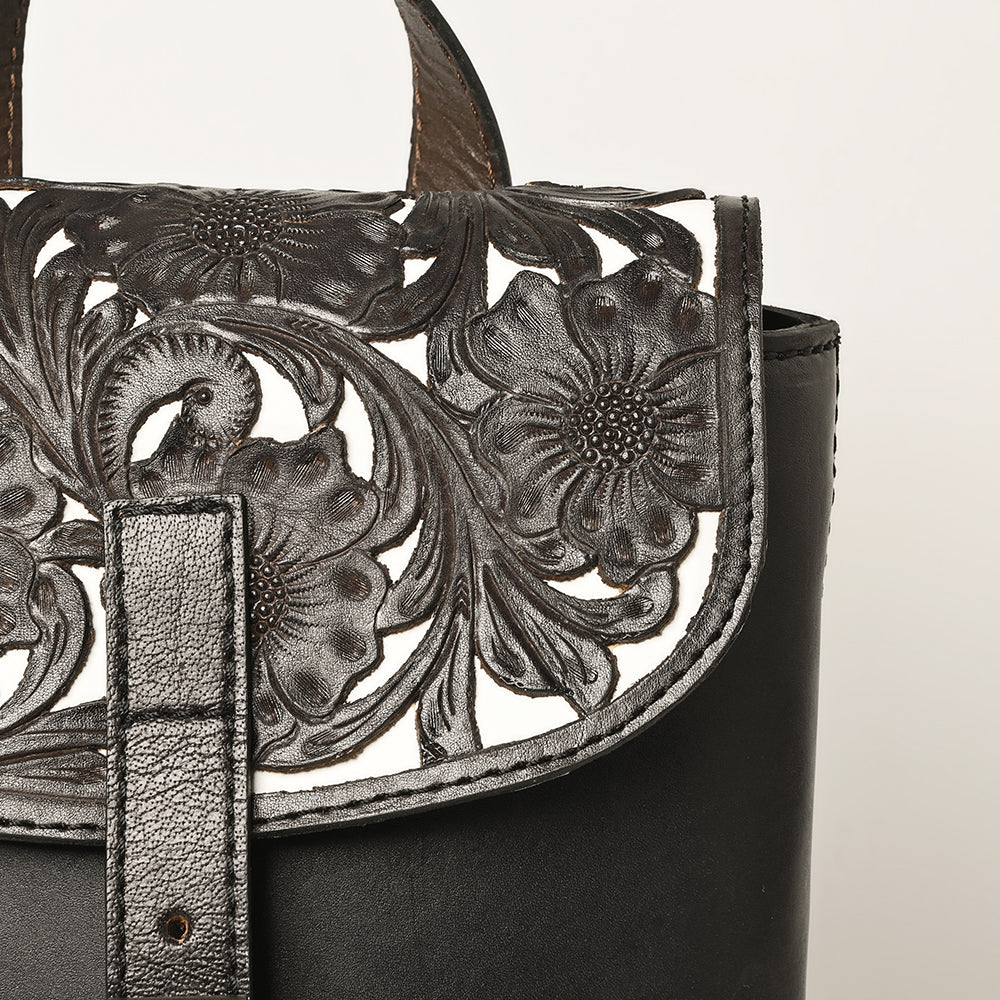 Ohlay Backpack Hand Tooled Genuine Leather