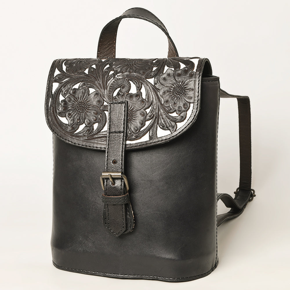 Ohlay Backpack Hand Tooled Genuine Leather