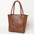 Ohlay Tote Hand Tooled Genuine Leather