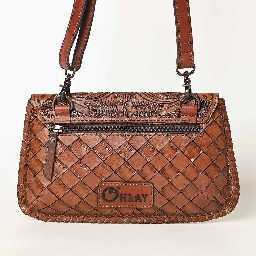 Ohlay Wallet Hand Tooled Genuine Leather