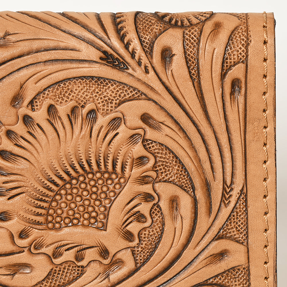 OHLAY Wallet Hand Tooled Genuine Leather Women Bag Western Handbag Purse | Womens Handbags |Leather Belt for Summer