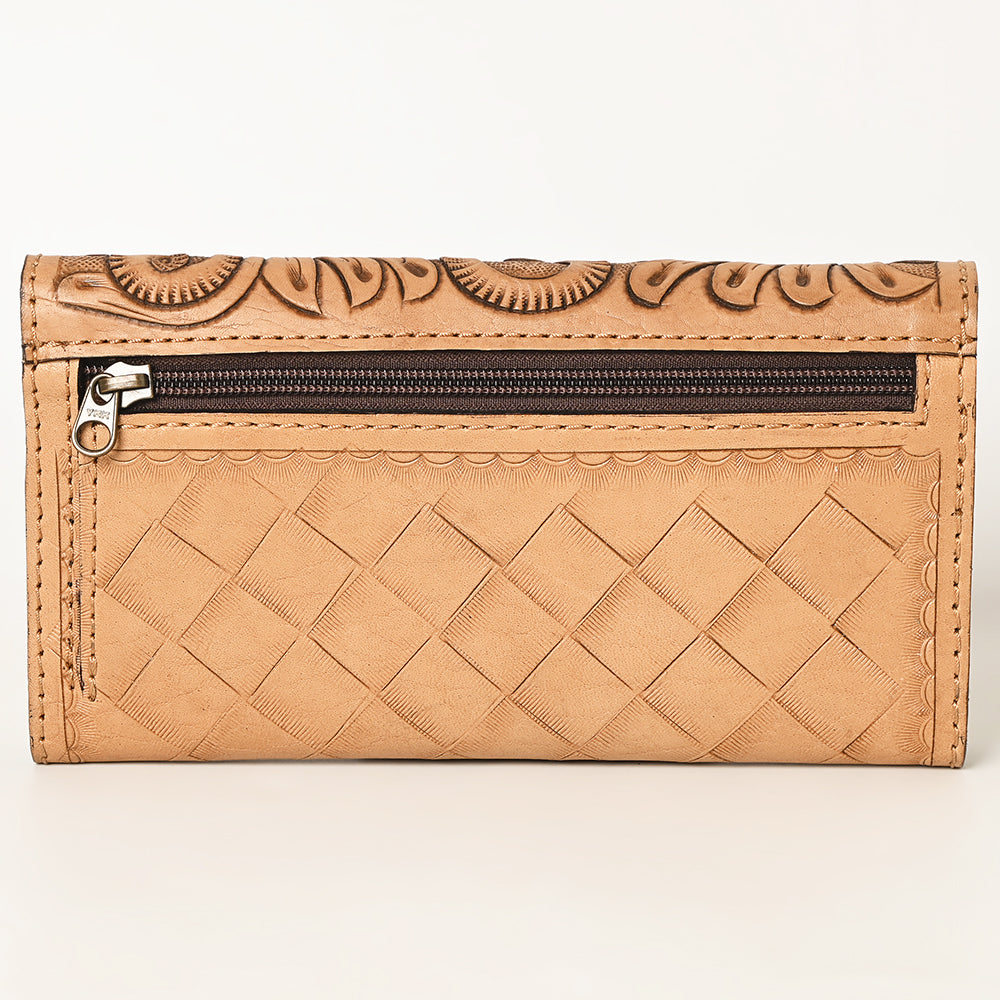 OHLAY Wallet Hand Tooled Genuine Leather Women Bag Western Handbag Purse | Womens Handbags |Leather Belt for Summer