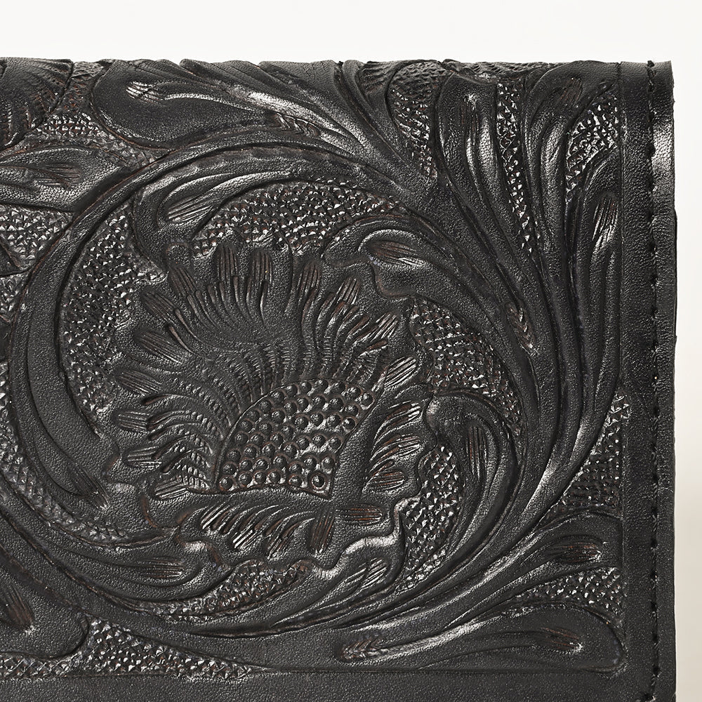 OHLAY Hand-Tooled Genuine Leather Wallet