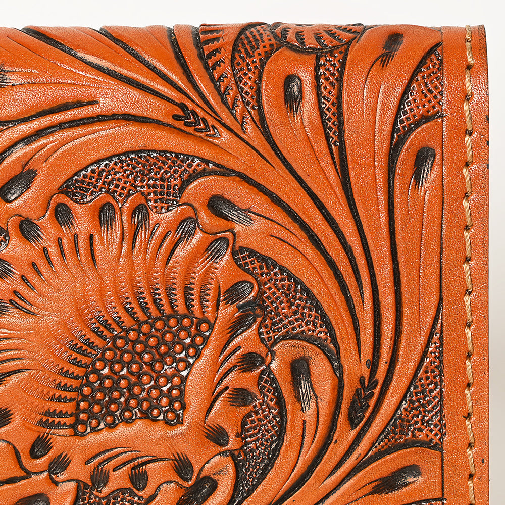 OHLAY Hand-Tooled Genuine Leather Wallet