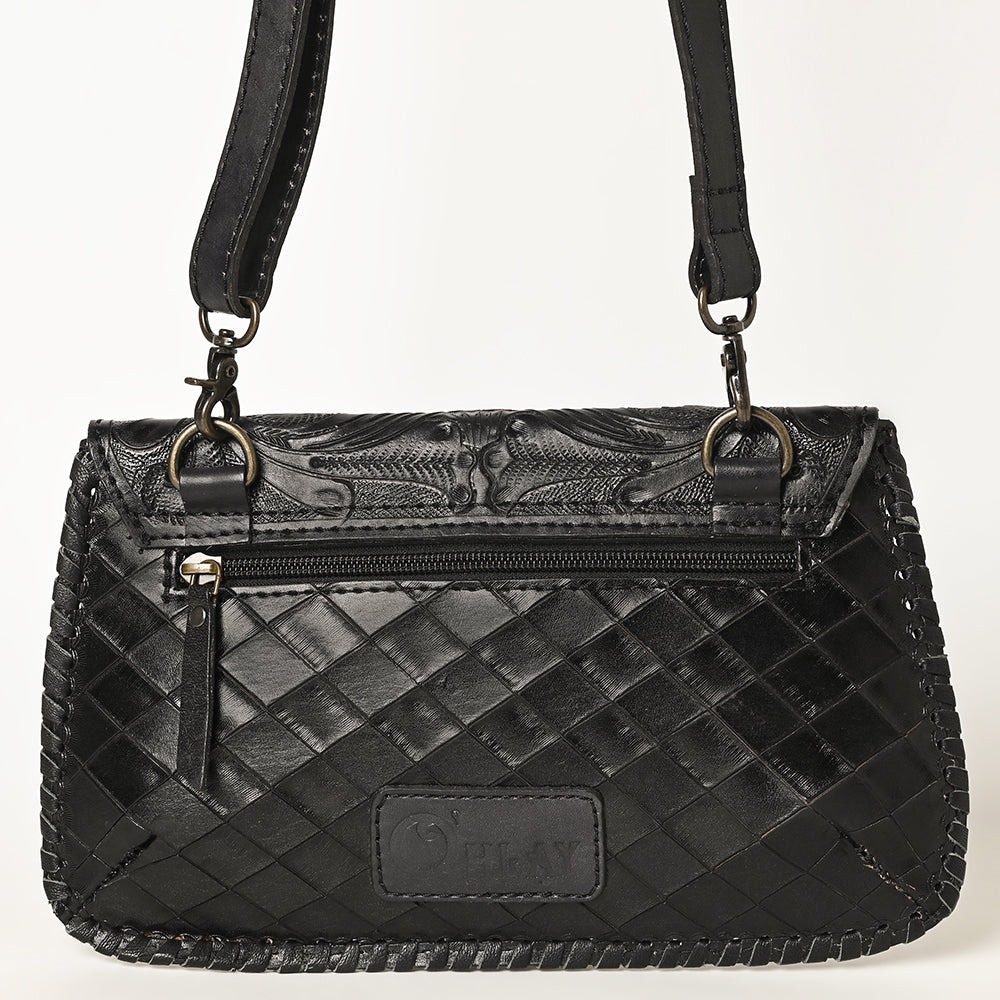OHLAY Hand-Tooled Genuine Leather Wallet