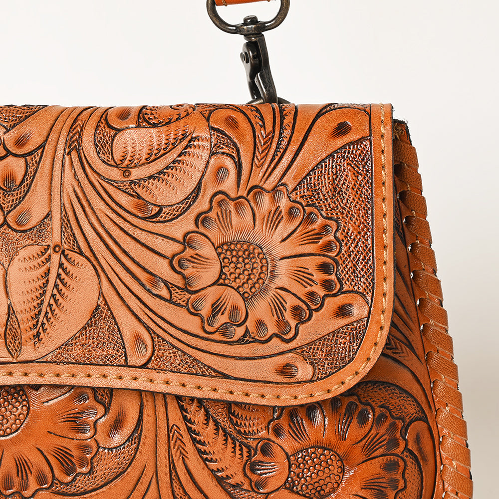 Ohlay Wallet Hand Tooled Genuine Leather