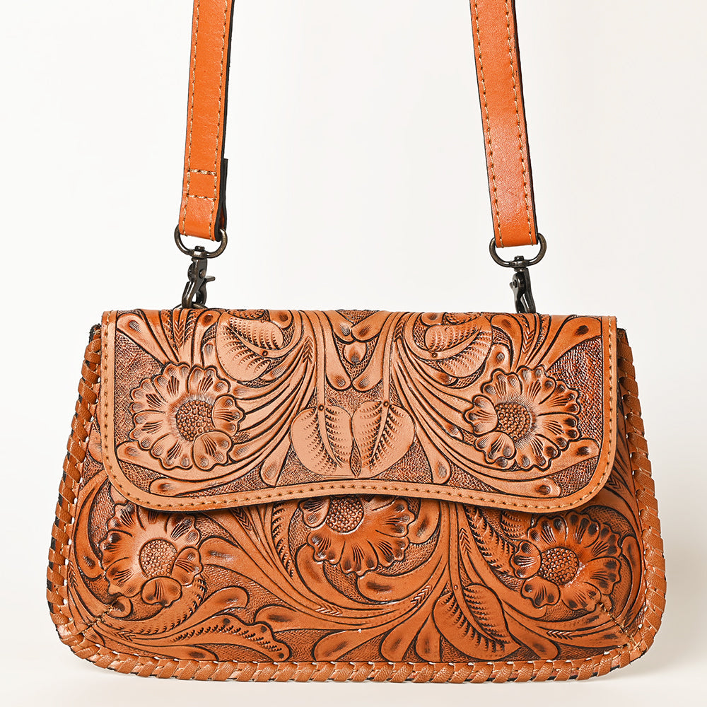 Ohlay Wallet Hand Tooled Genuine Leather