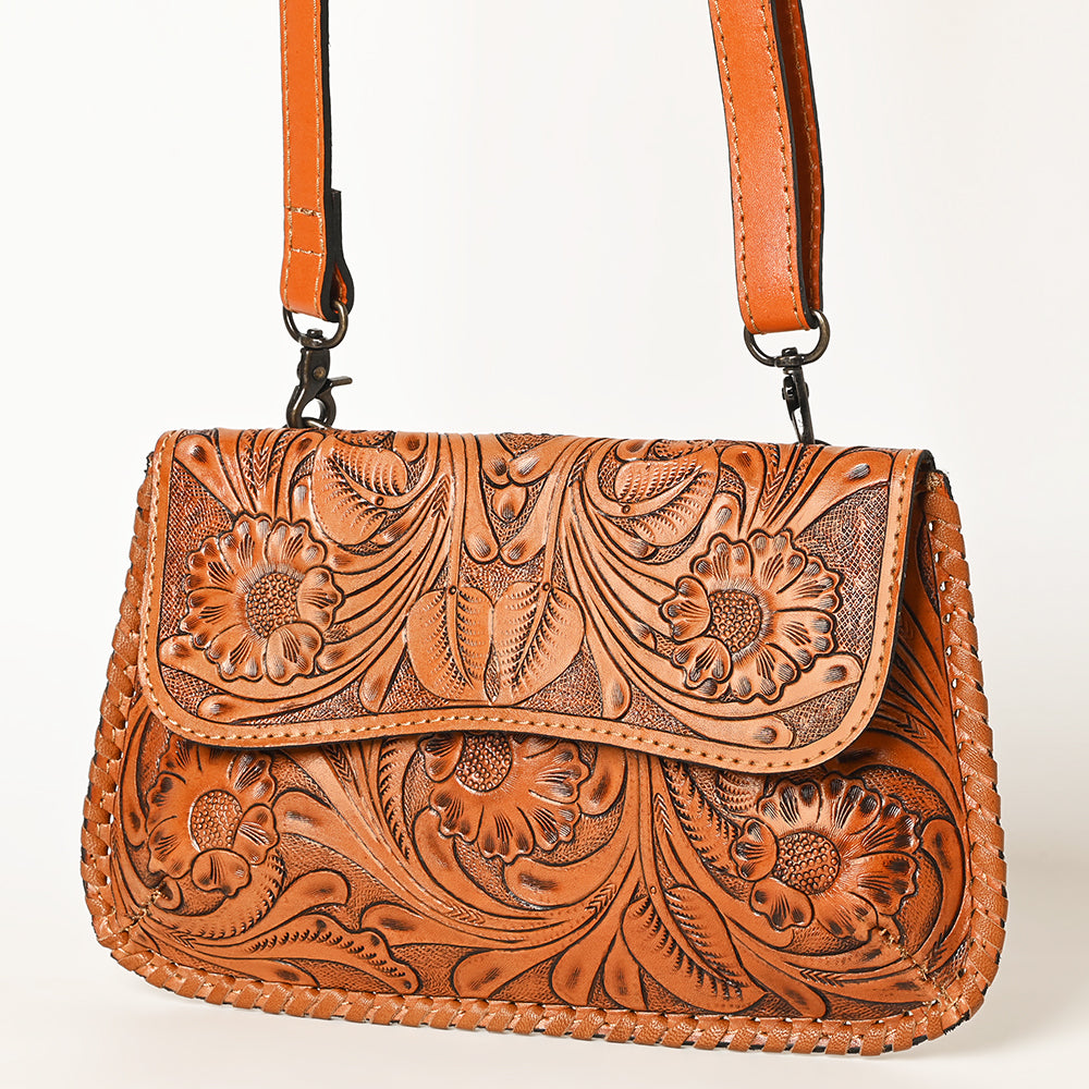 Ohlay Wallet Hand Tooled Genuine Leather