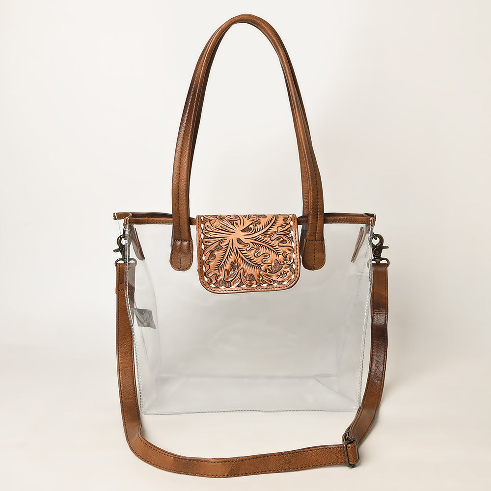 American Darling Clear Bag Full Grain Genuine Leather Western Women Handbag Purse | for Cute Travel