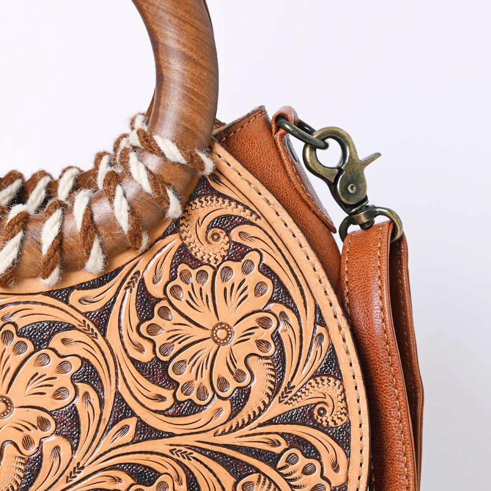American Darling Hand-Tooled Leather Clutch