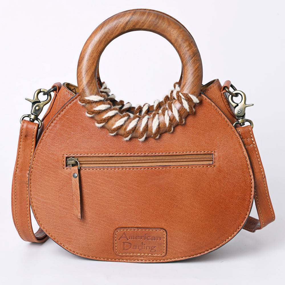 American Darling Hand-Tooled Leather Clutch