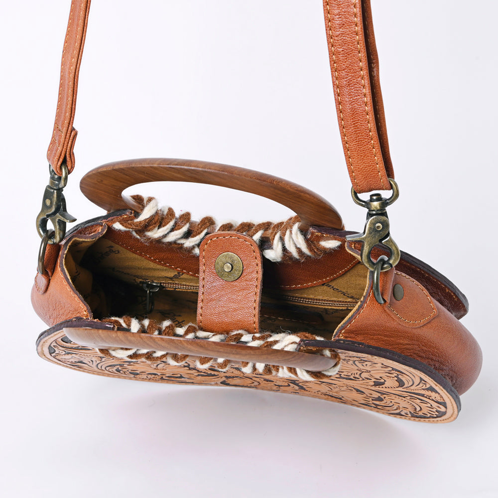 American Darling Hand-Tooled Leather Clutch