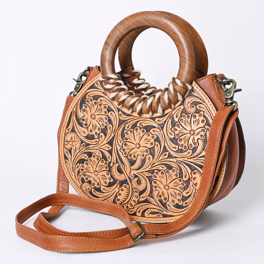 American Darling Hand-Tooled Leather Clutch