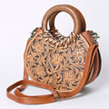 American Darling Hand-Tooled Leather Clutch