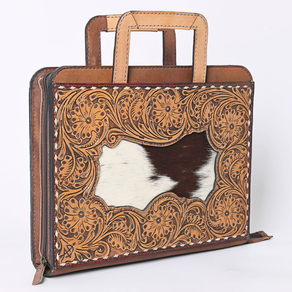 American Darling Briefcase Hand Tooled Genuine Leather