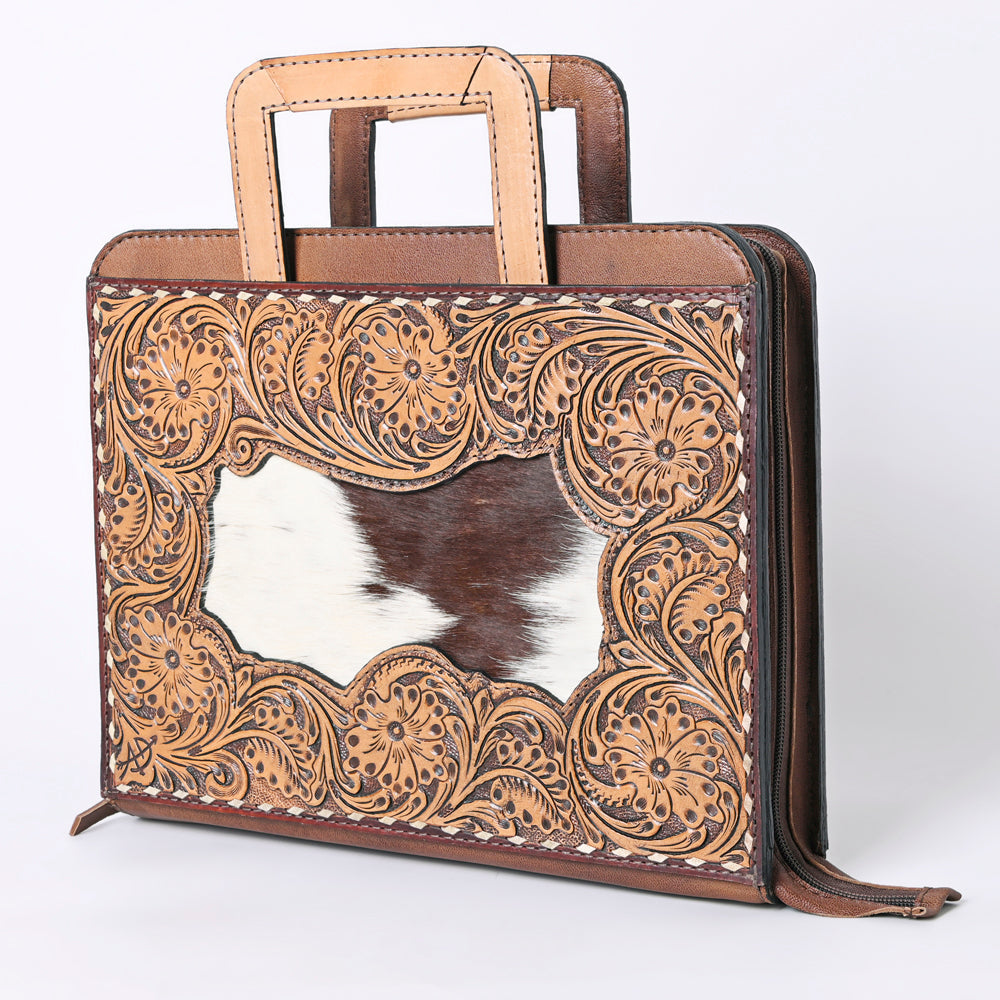 American Darling Briefcase Hand Tooled Genuine Leather