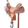 HILASON Western Horse Ranch Roping Saddle Riding Brown
