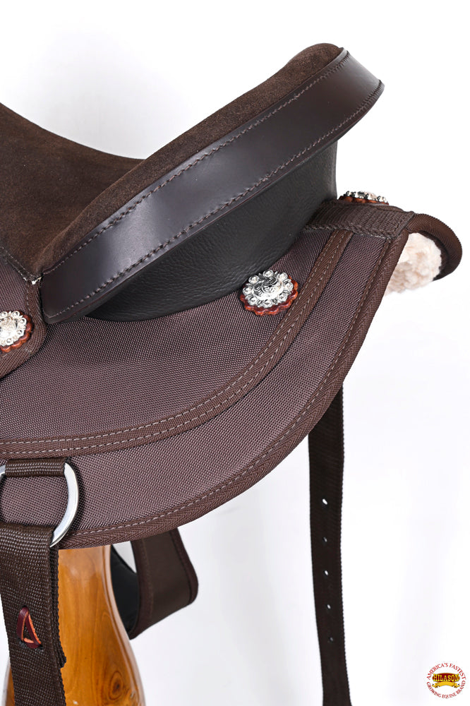 Hilason Flex Tree Western Horse Saddle Cordura Synthetic Trail & Pleasure