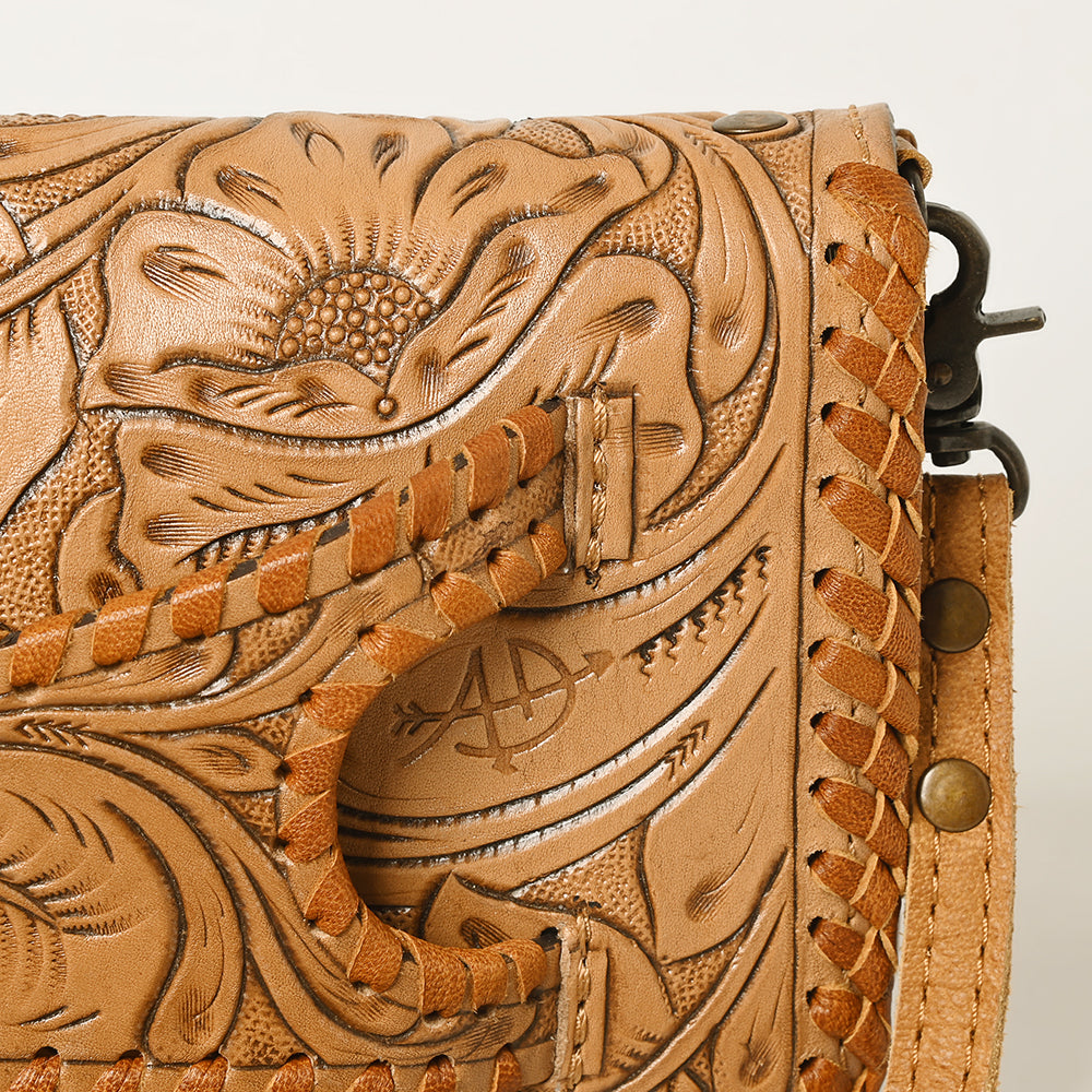 American Darling Clutch Hand Tooled Genuine Leather