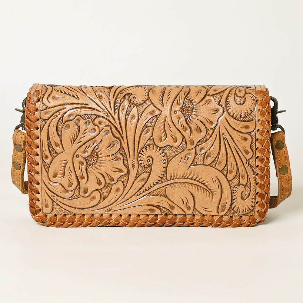 American Darling Clutch Hand Tooled Genuine Leather