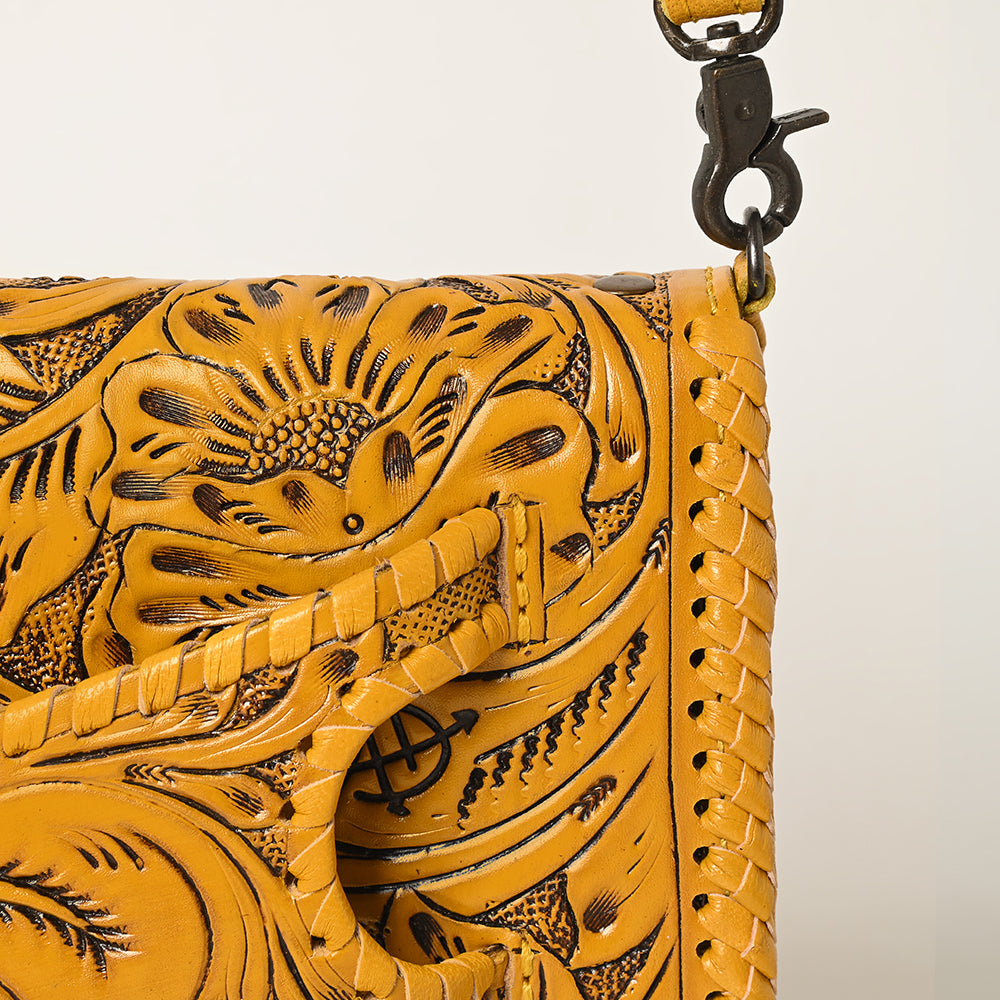 American Darling Clutch Hand Tooled Genuine Leather