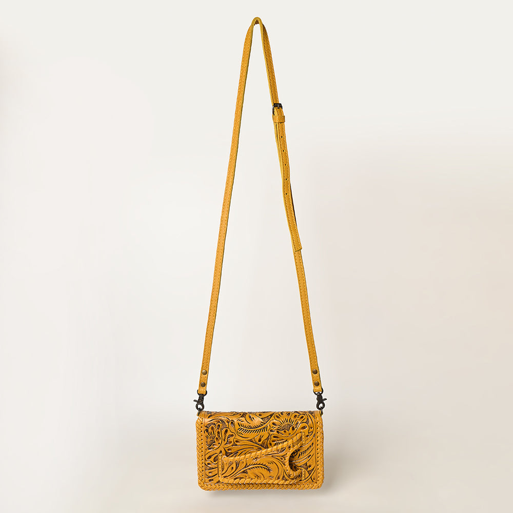 American Darling Clutch Hand Tooled Genuine Leather