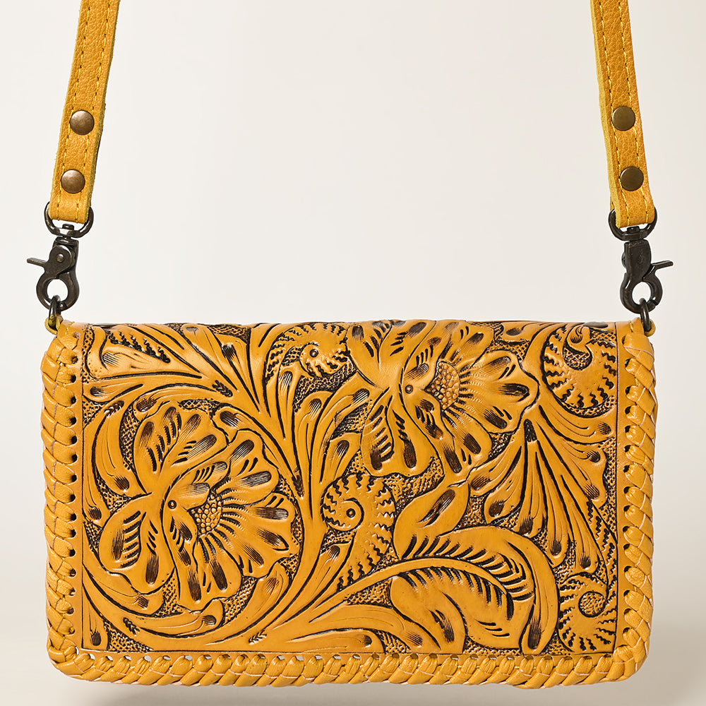 American Darling Clutch Hand Tooled Genuine Leather