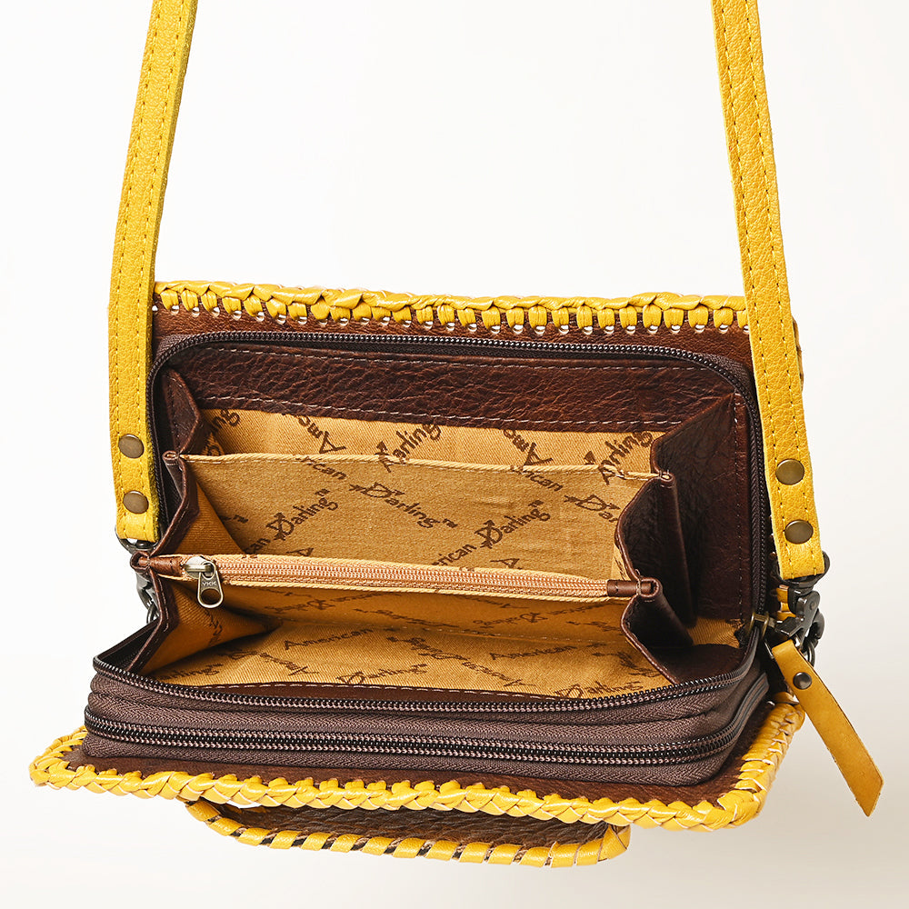 American Darling Clutch Hand Tooled Genuine Leather