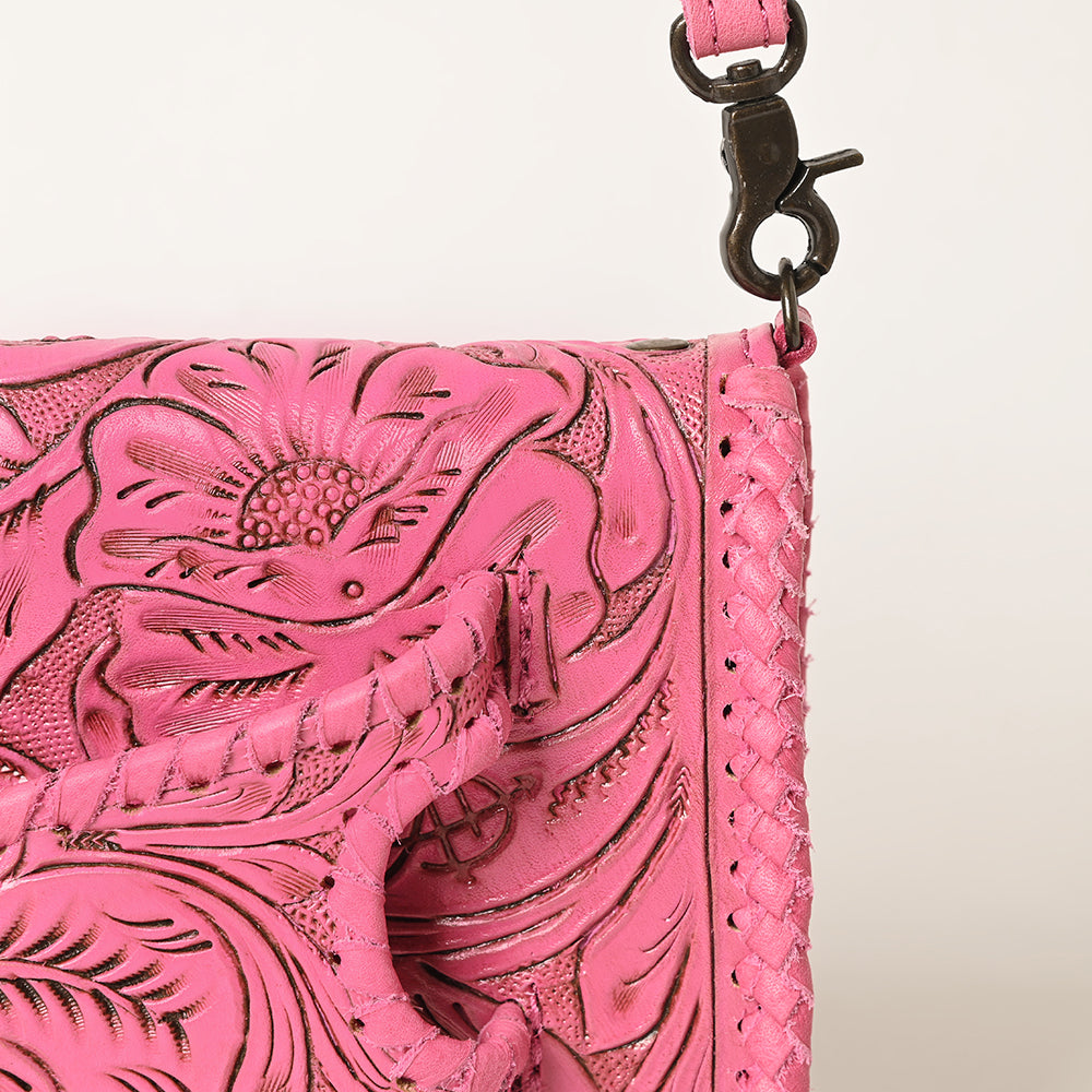 American Darling Clutch Hand Tooled Genuine Leather