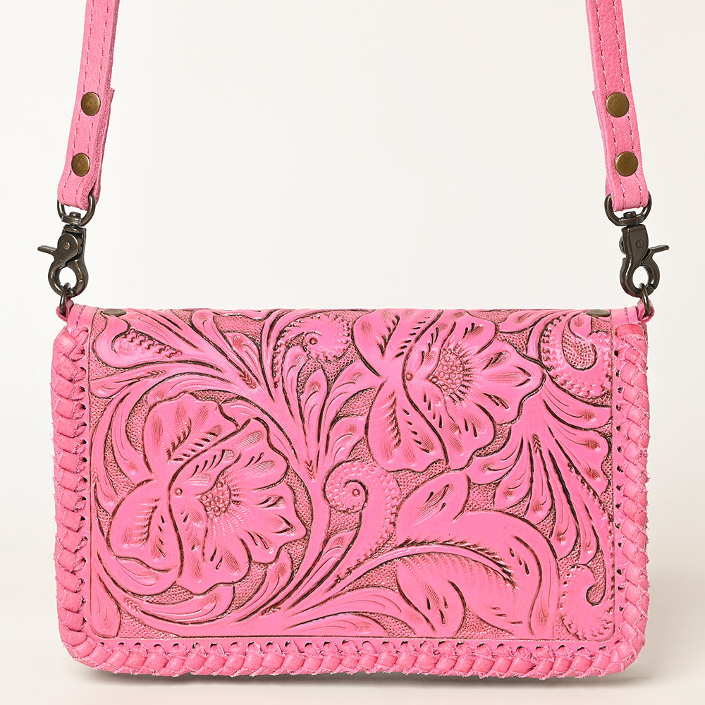 American Darling Clutch Hand Tooled Genuine Leather