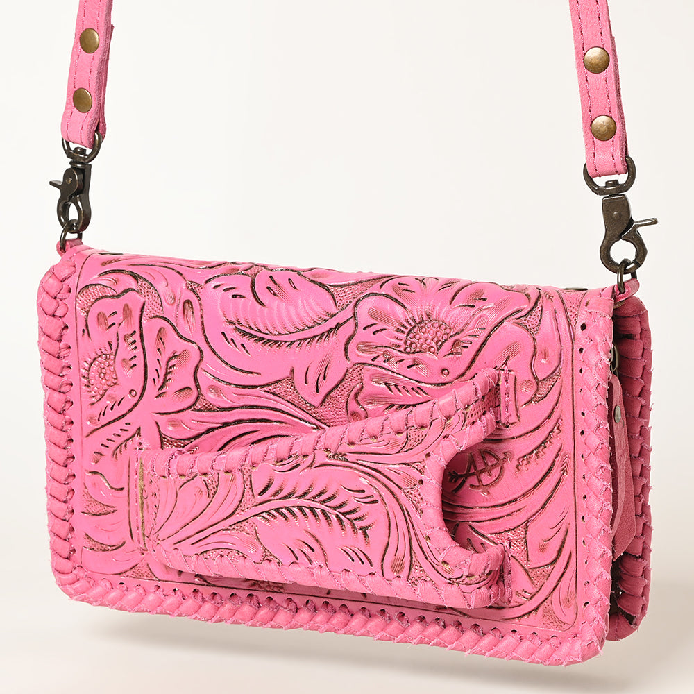 American Darling Clutch Hand Tooled Genuine Leather