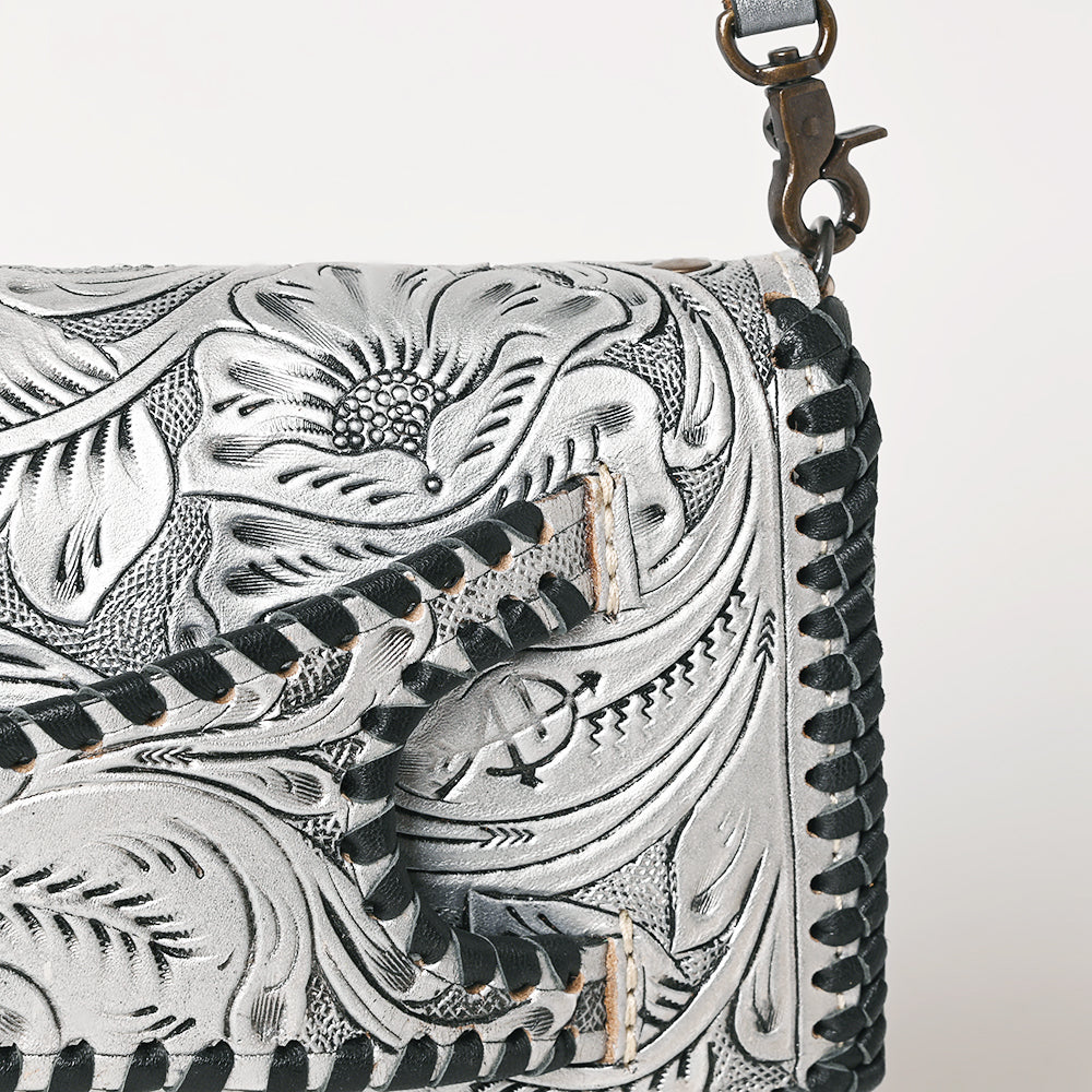 American Darling Clutch Hand Tooled Genuine Leather