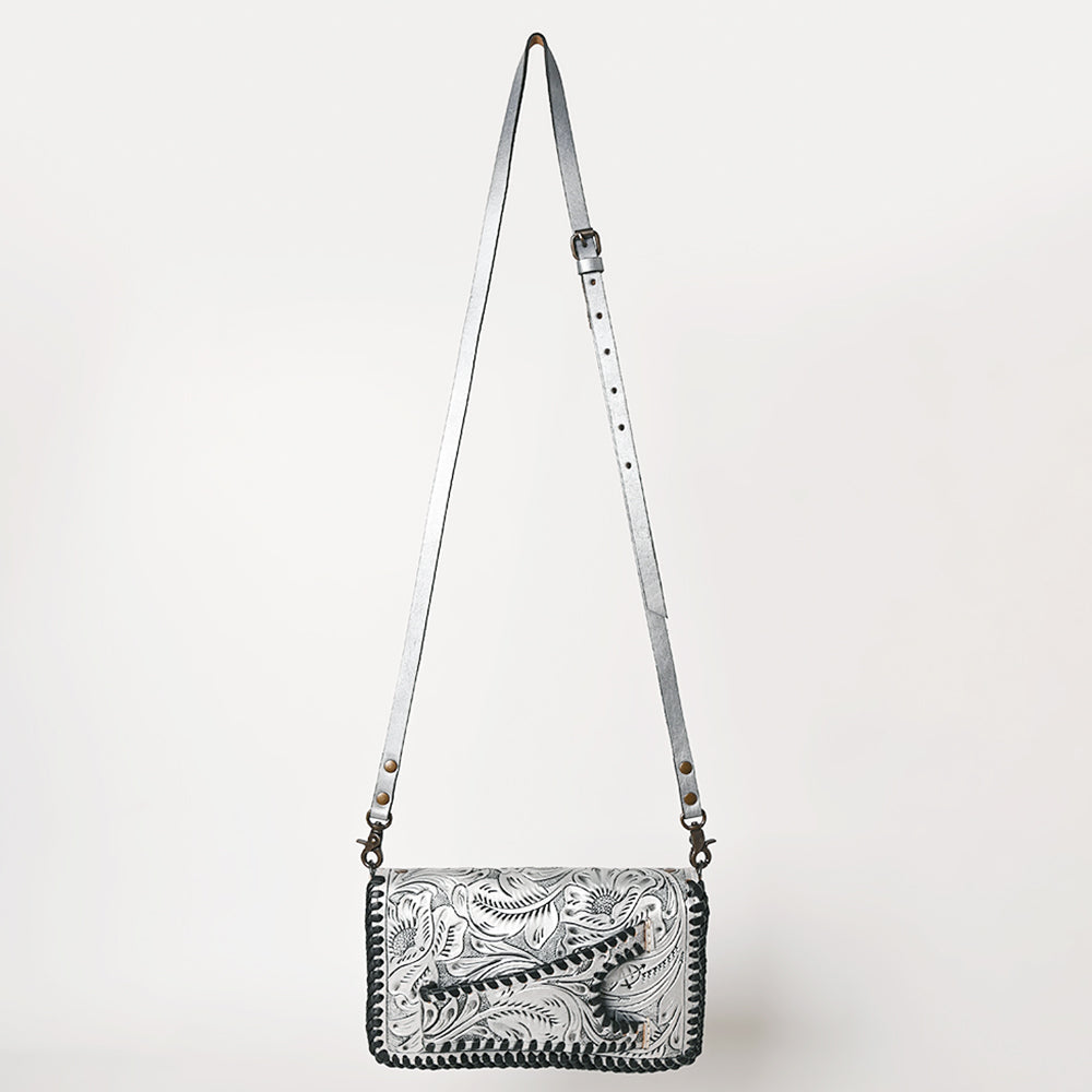 American Darling Clutch Hand Tooled Genuine Leather