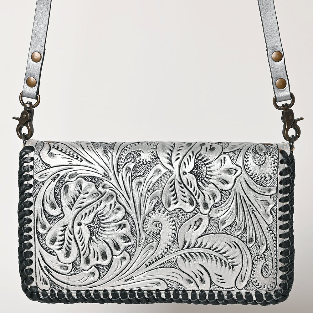 American Darling Clutch Hand Tooled Genuine Leather