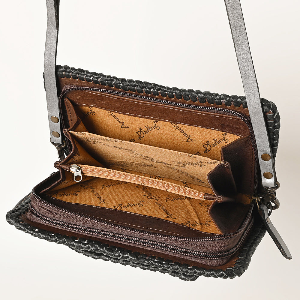 American Darling Clutch Hand Tooled Genuine Leather