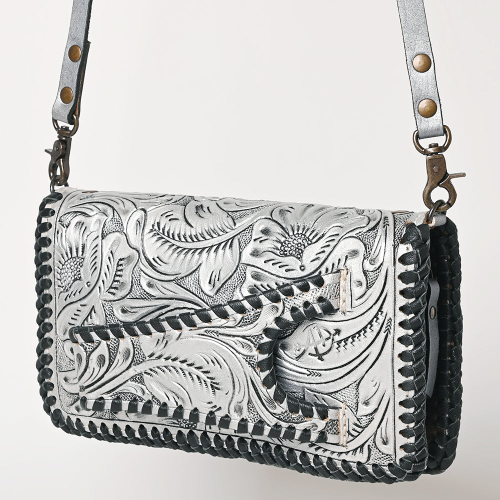 American Darling Clutch Hand Tooled Genuine Leather