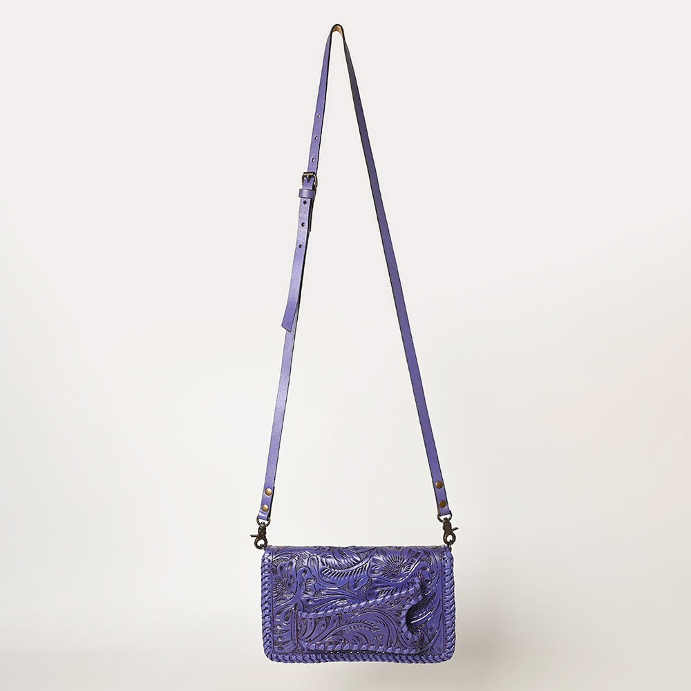 American Darling Clutch Hand Tooled Genuine Leather