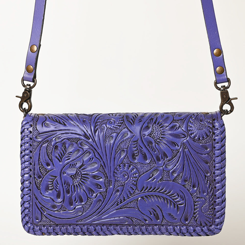 American Darling Clutch Hand Tooled Genuine Leather