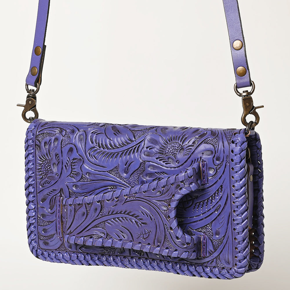 American Darling Clutch Hand Tooled Genuine Leather