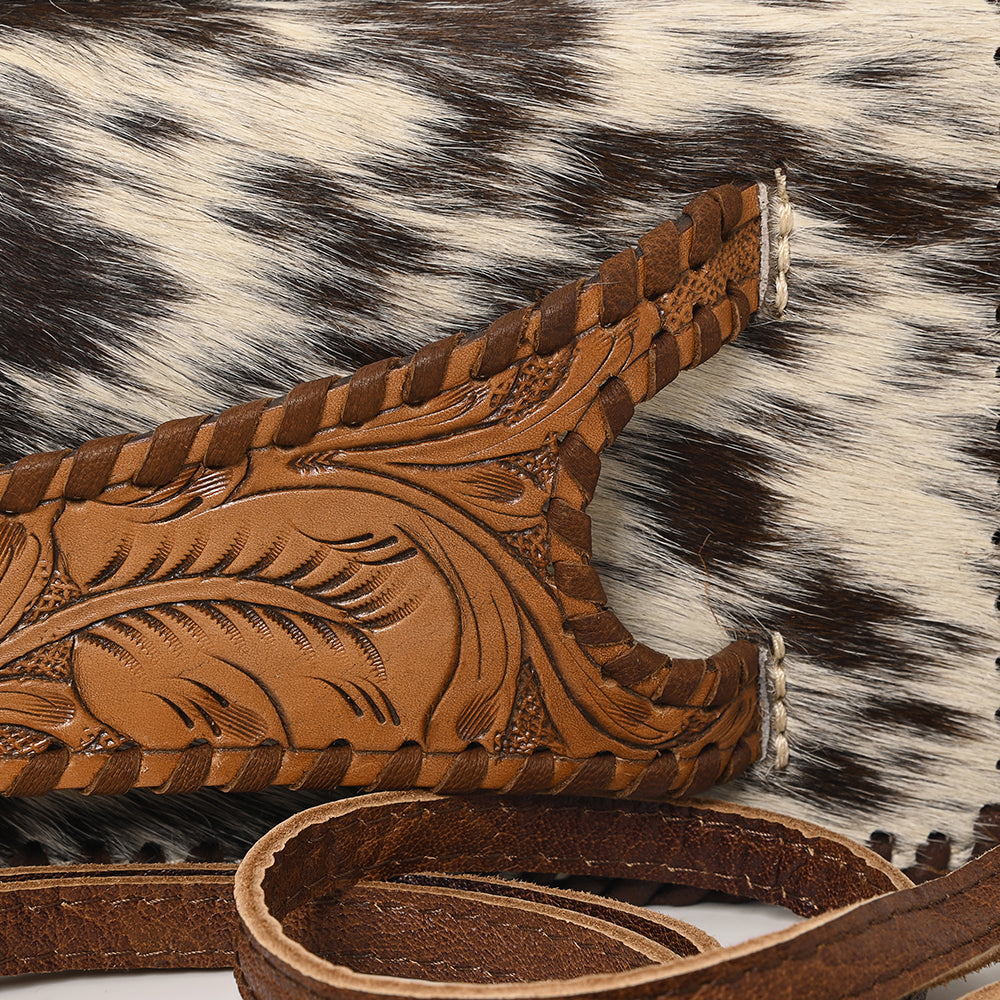 American Darling Clutch Hand Tooled Genuine Leather